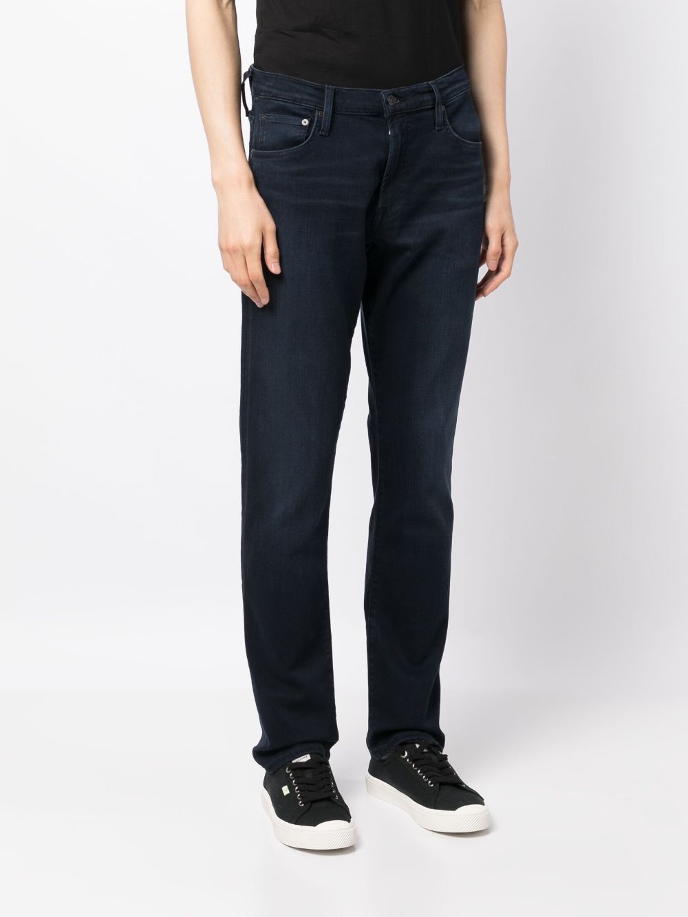 logo-patch slim-cut jeans - 3