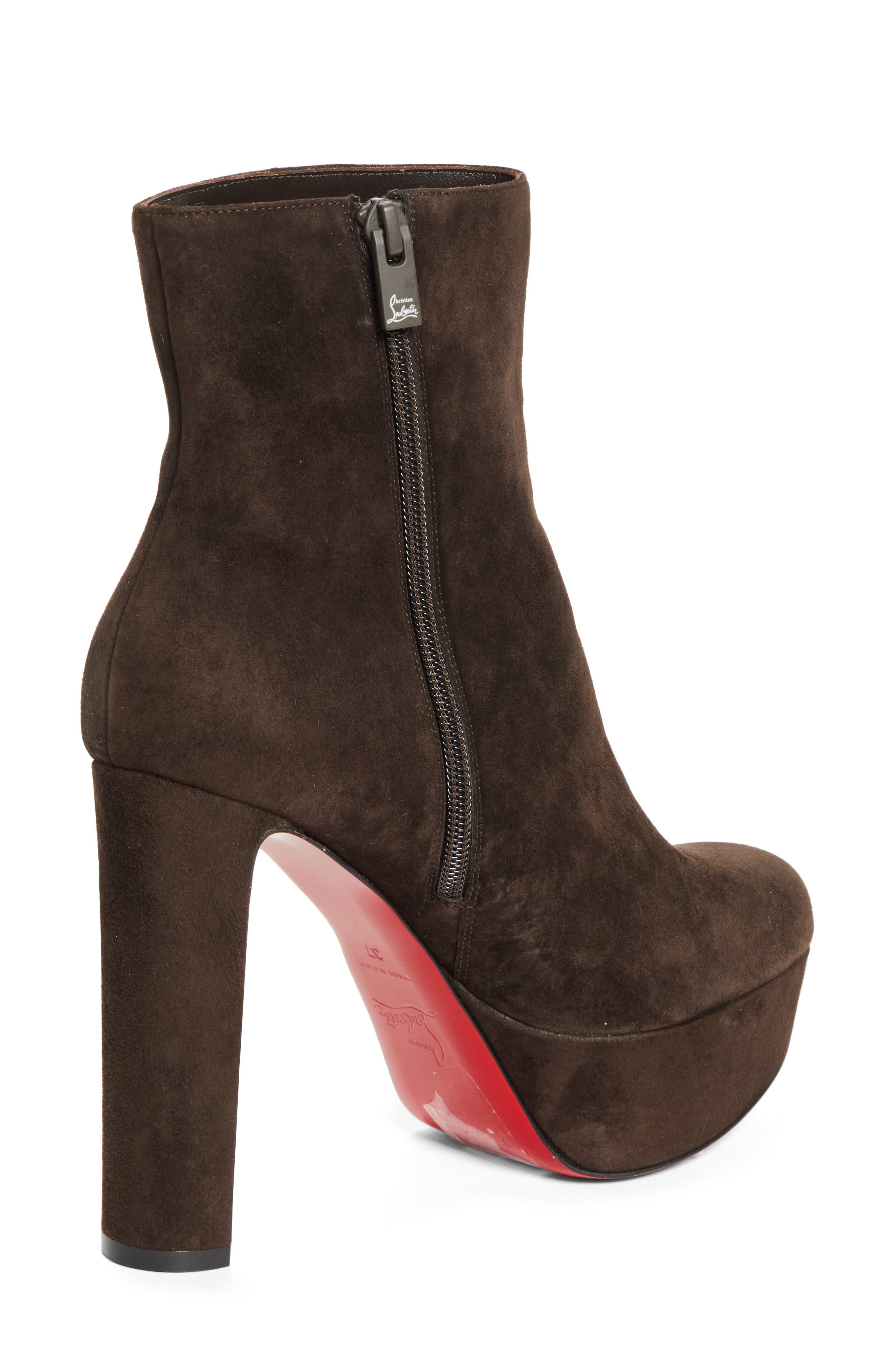 Christian Louboutin Loo Platform Bootie in 7164  Cafe at Nordstrom - 2
