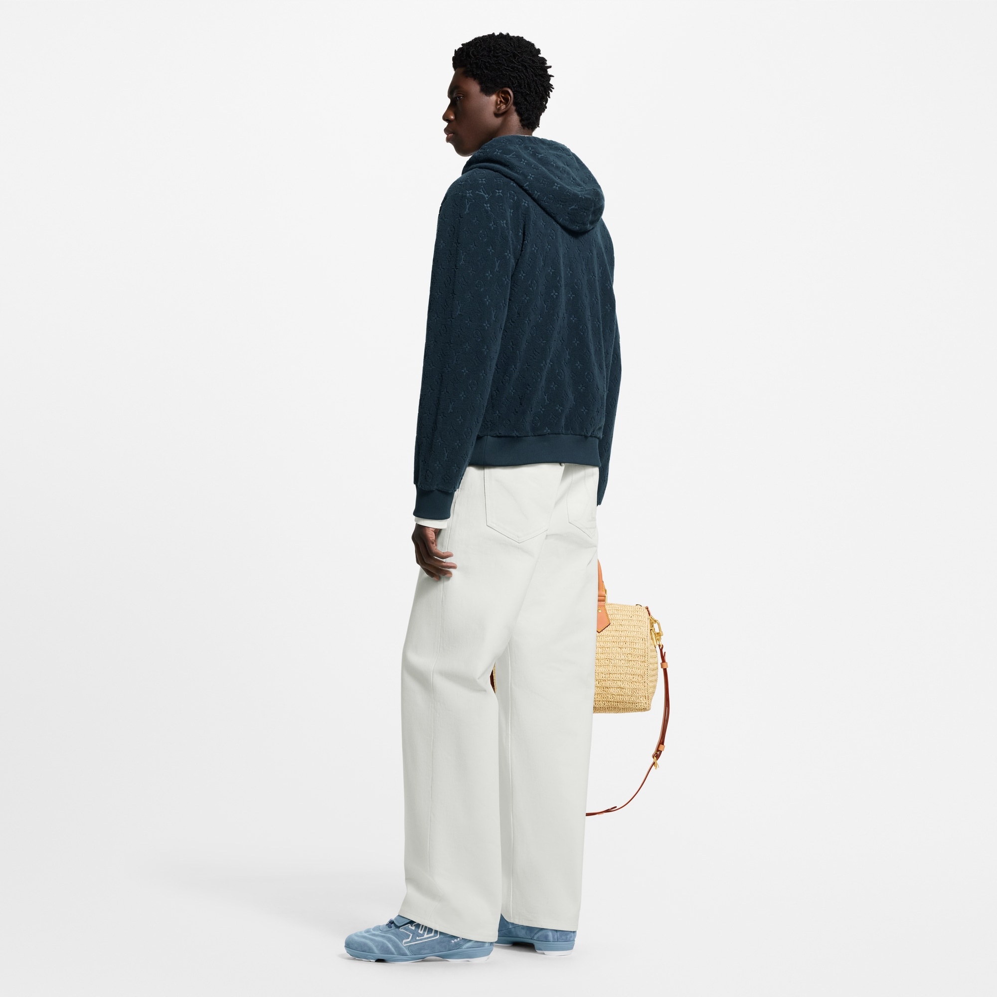 Monogram French Terry Zip-Through Hoodie - 3