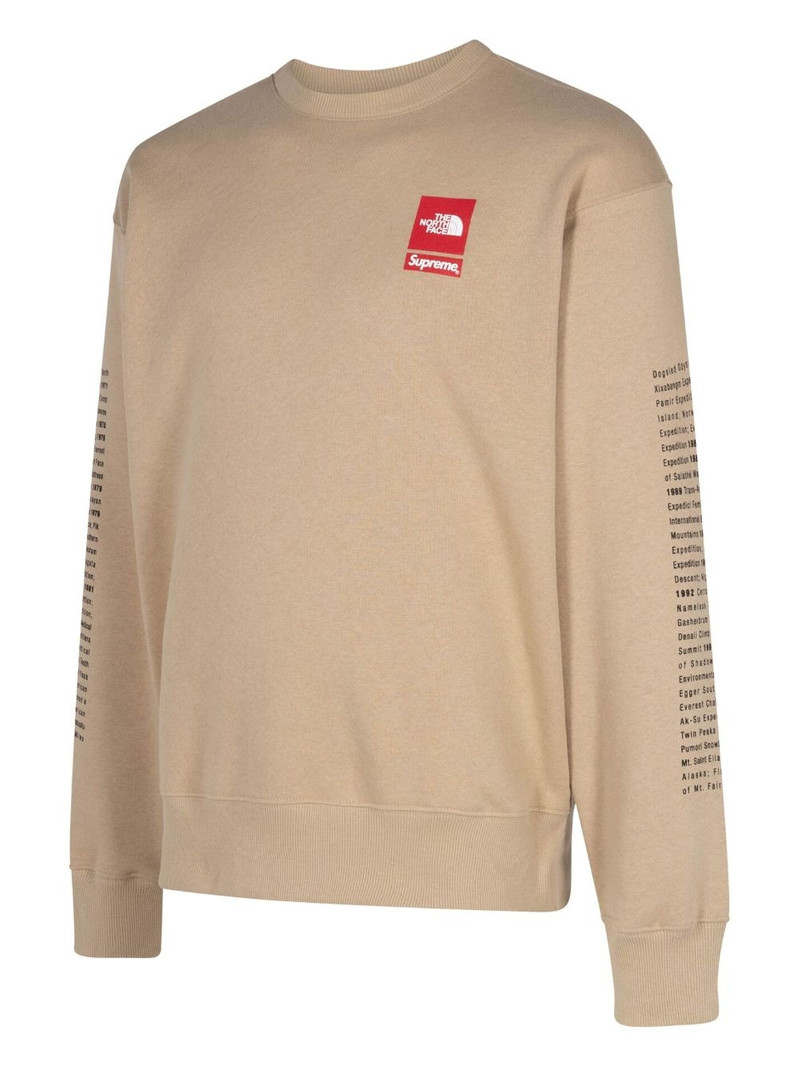 Supreme x The North Face "Khaki" sweatshirt outlook