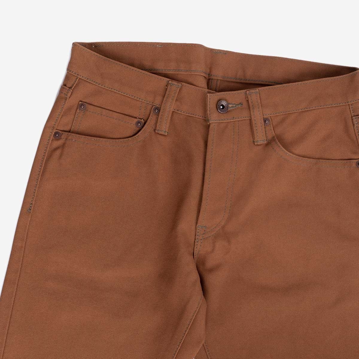 IH-777D 17oz Duck Slim Tapered Cut Jeans - Brown - 5