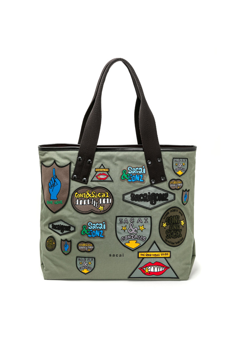 sacai Gonz Multi Patch Tote Large 1