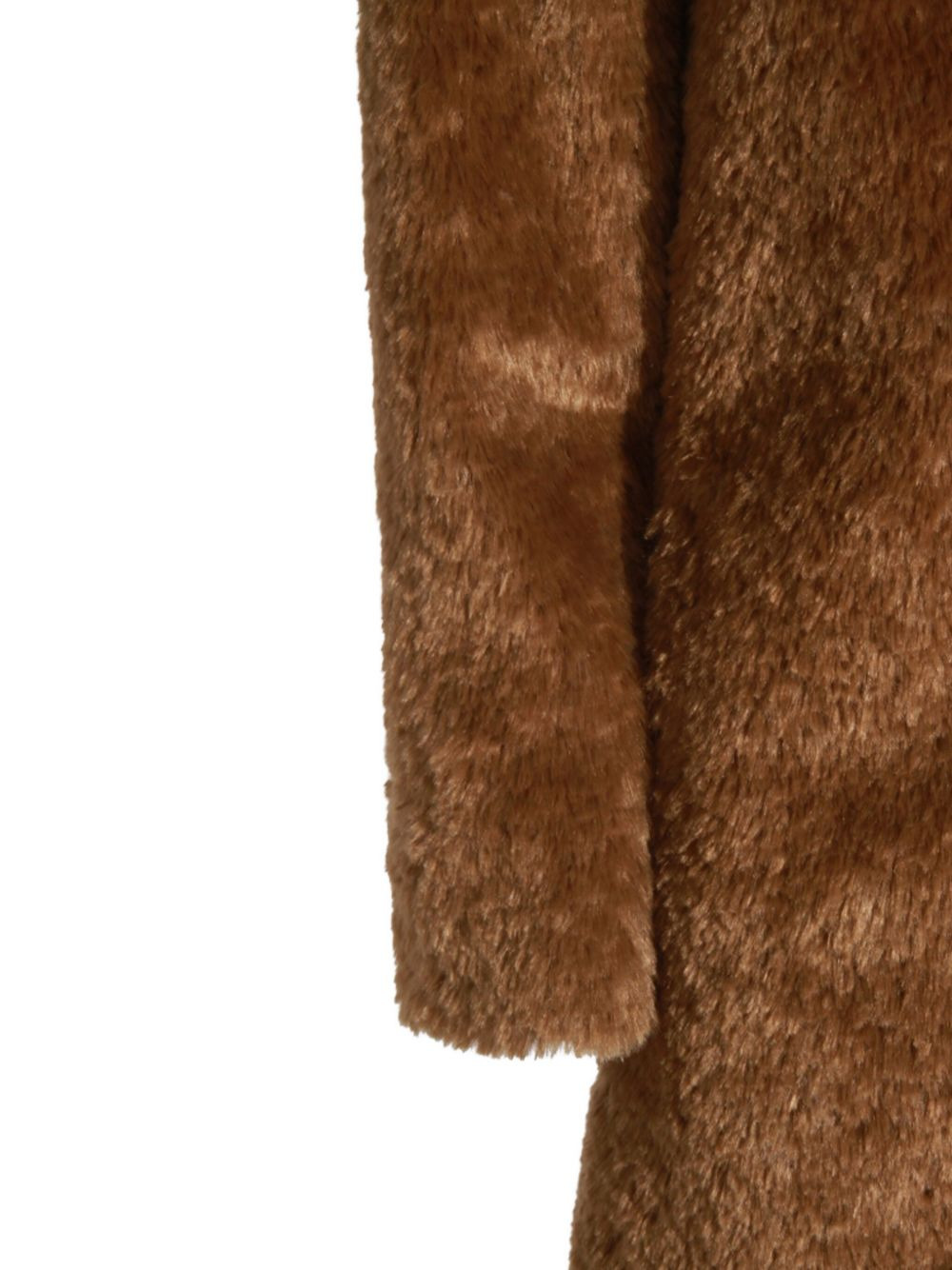 faux-fur lapel coat - 3