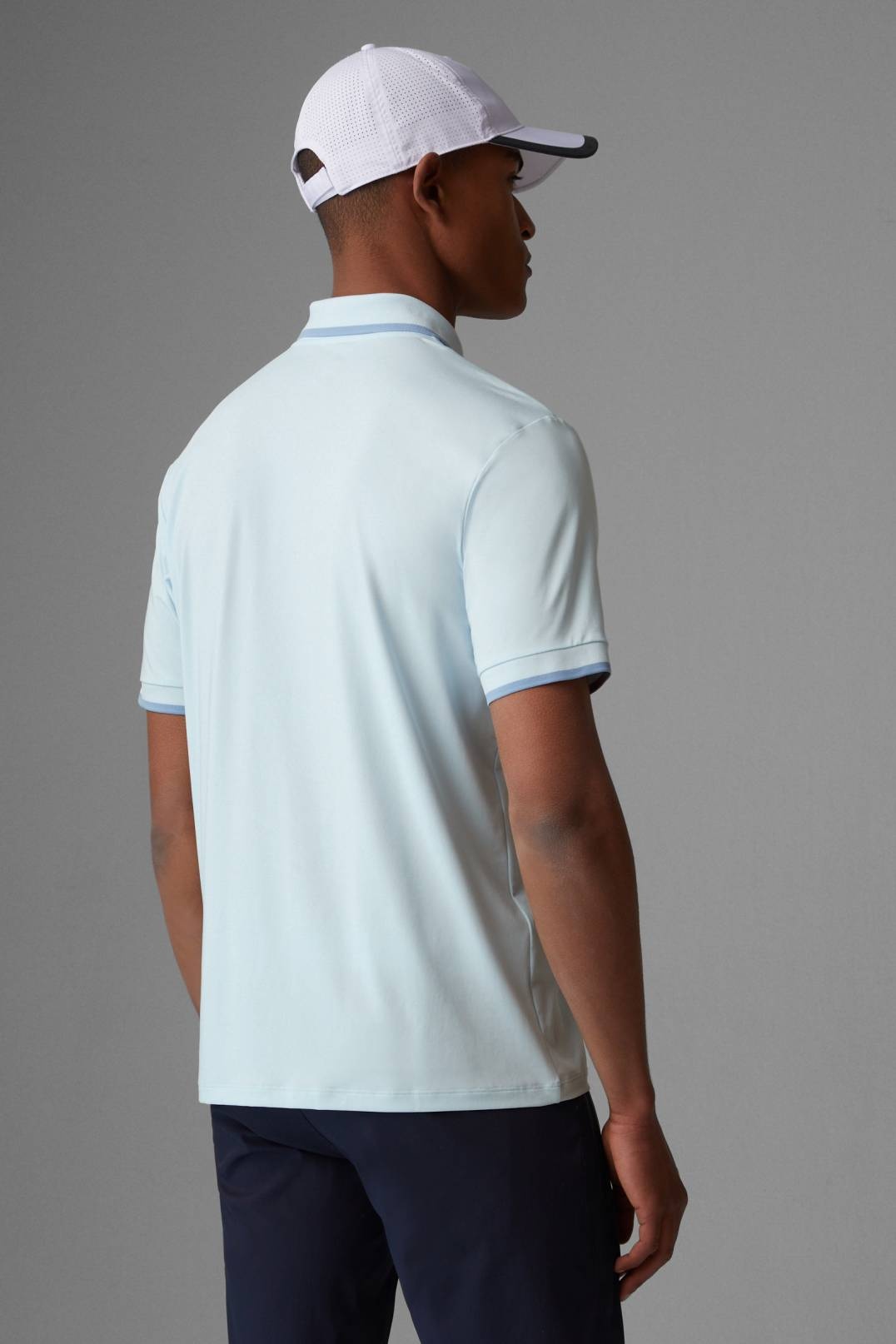 CODY FUNCTIONAL POLO SHIRT IN LIGHT BLUE - 3