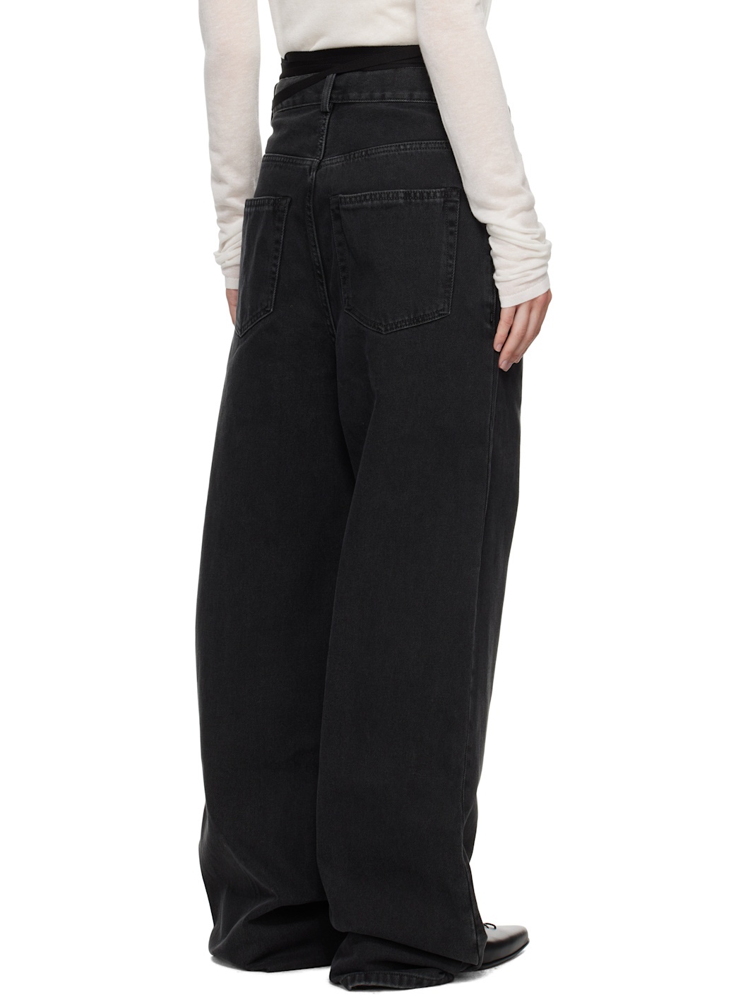 Black Polly 5 Pocket High-Comfort Jeans - 3