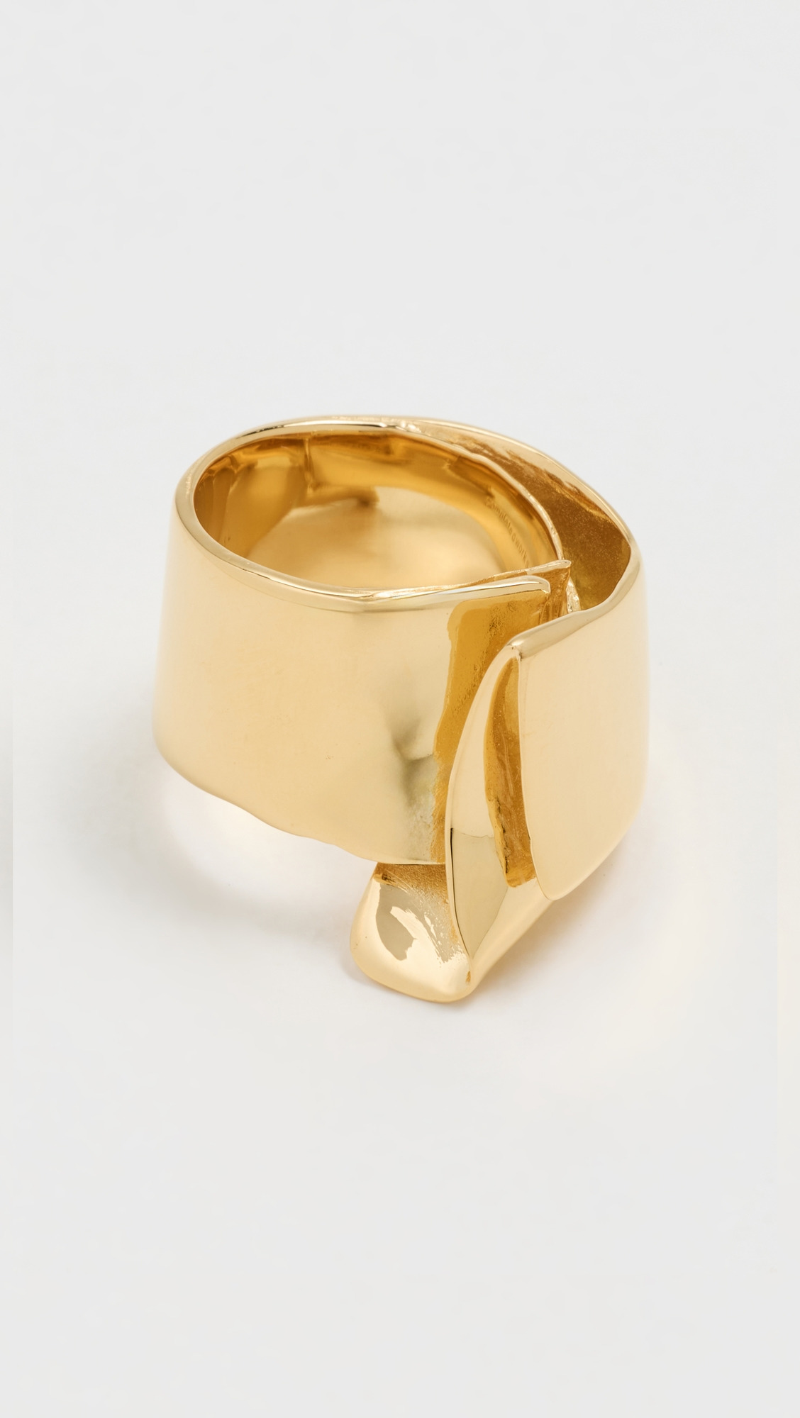 Soggy Envelope Gold Plated Ring - 1