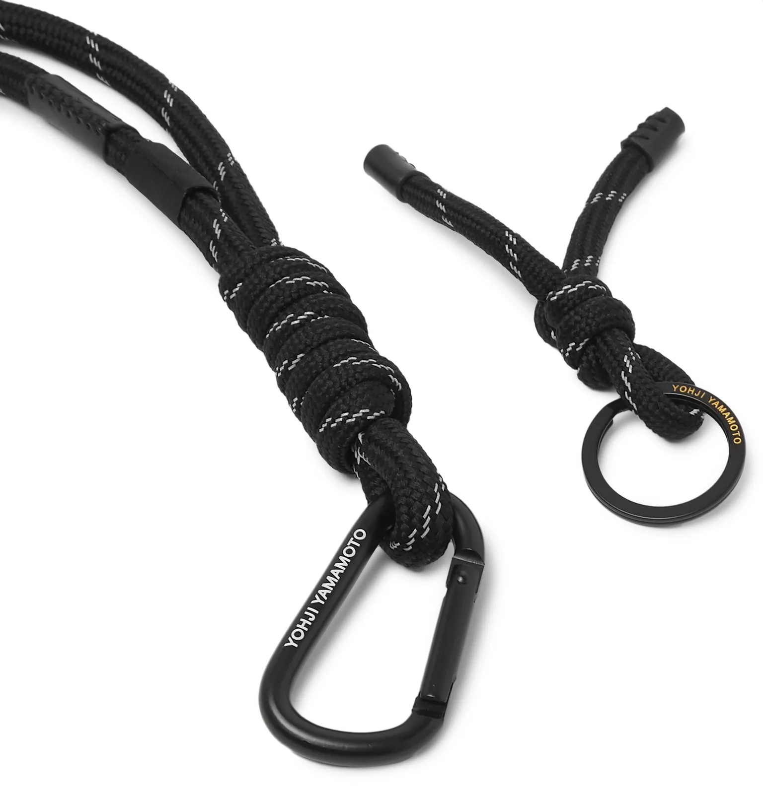 CH3 Leather-Trimmed Cord Lanyard - 2