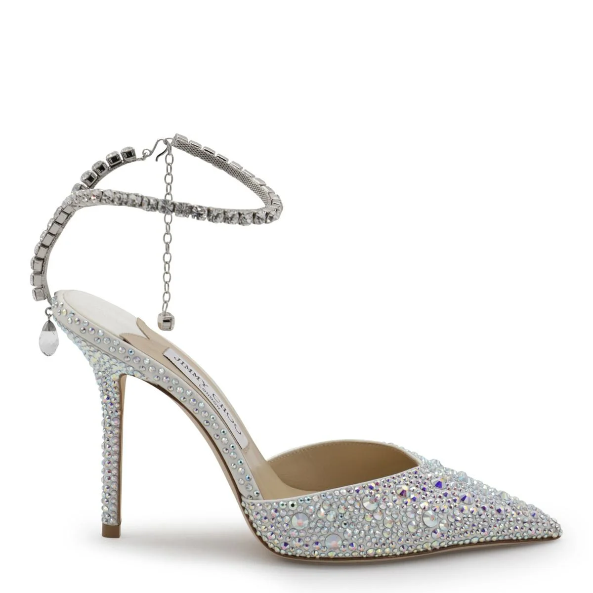 Jimmy Choo Silver Tone Saeda Pumps - 1