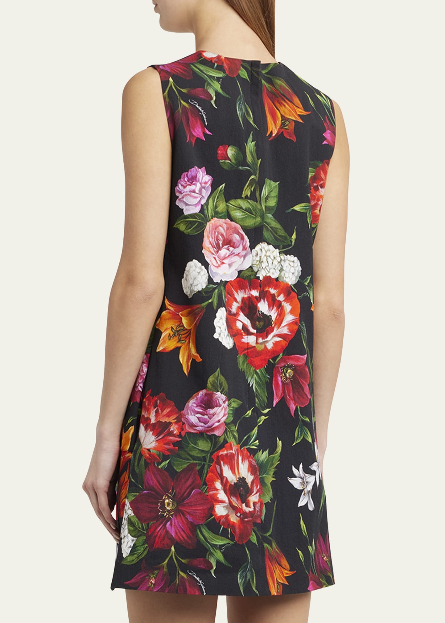 Floral-Print Sleeveless Mini Shift Dress - 3