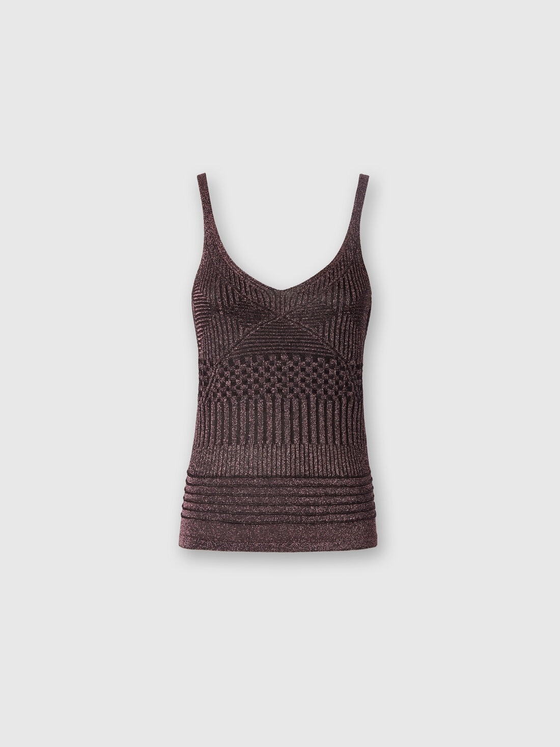 Lamé multi-processing viscose tank top - 1