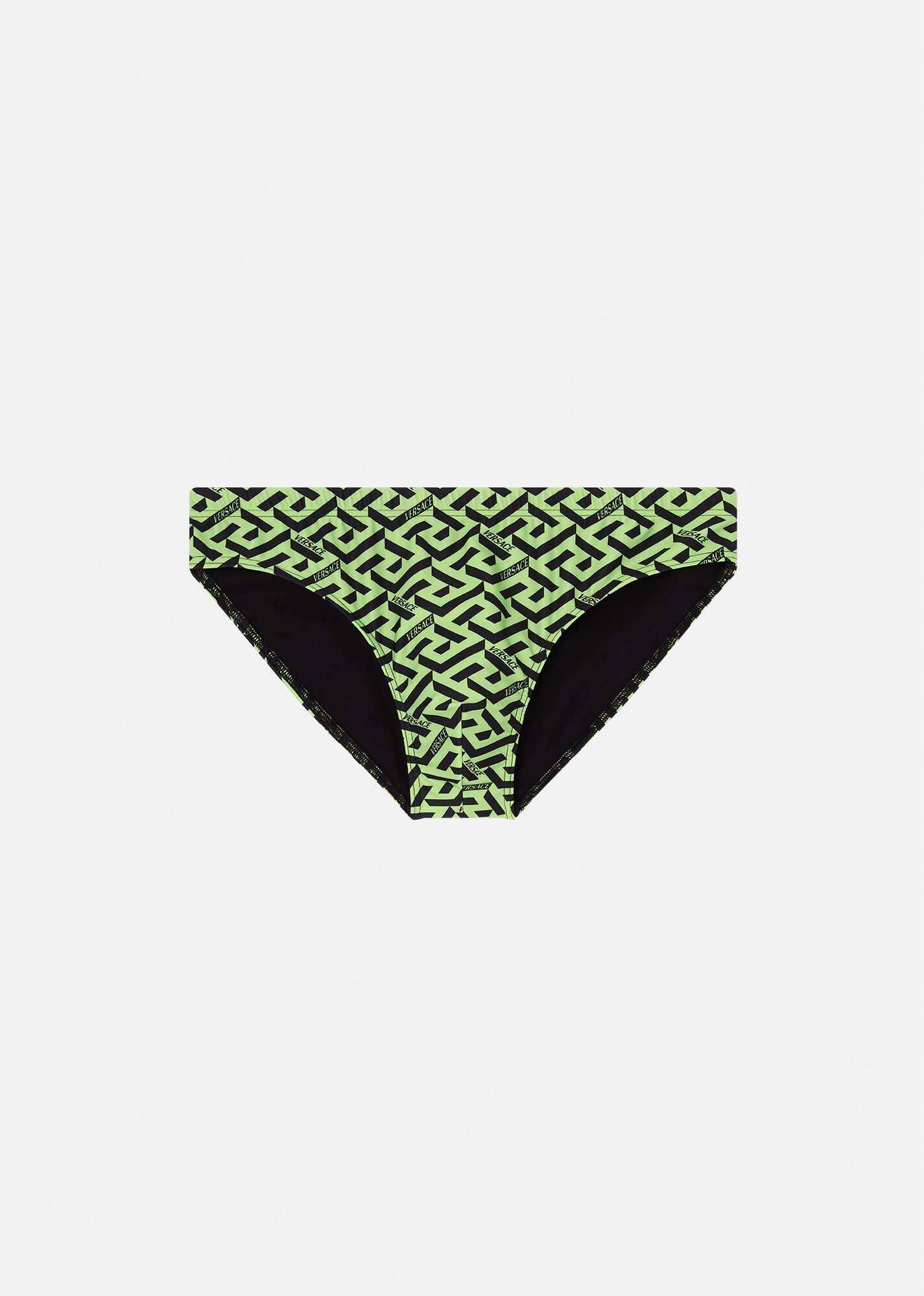 Greca Signature Print Swim Briefs - 1