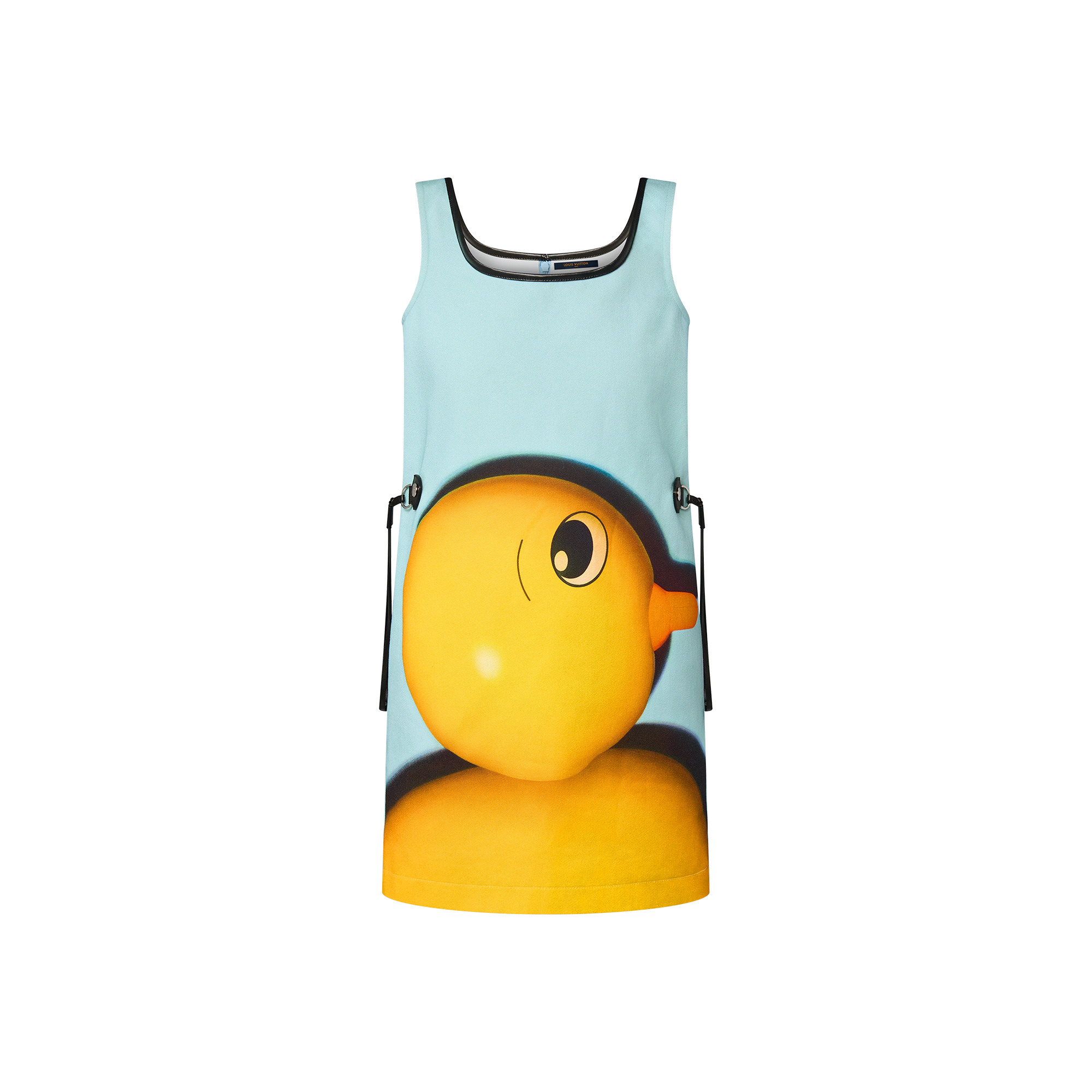Leather Pull Duck Dress - 1