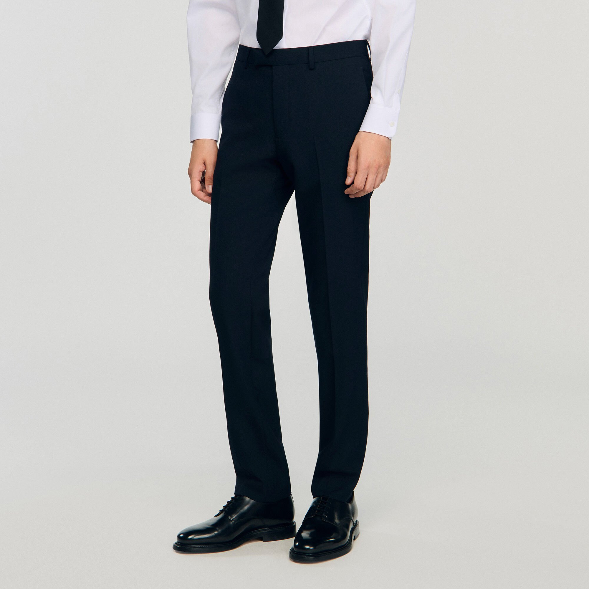 WOOL SUIT PANTS - 4