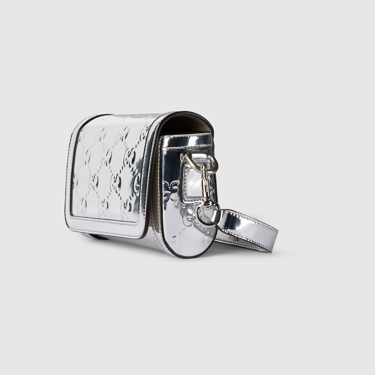 Mini embossed GG shoulder bag - 2