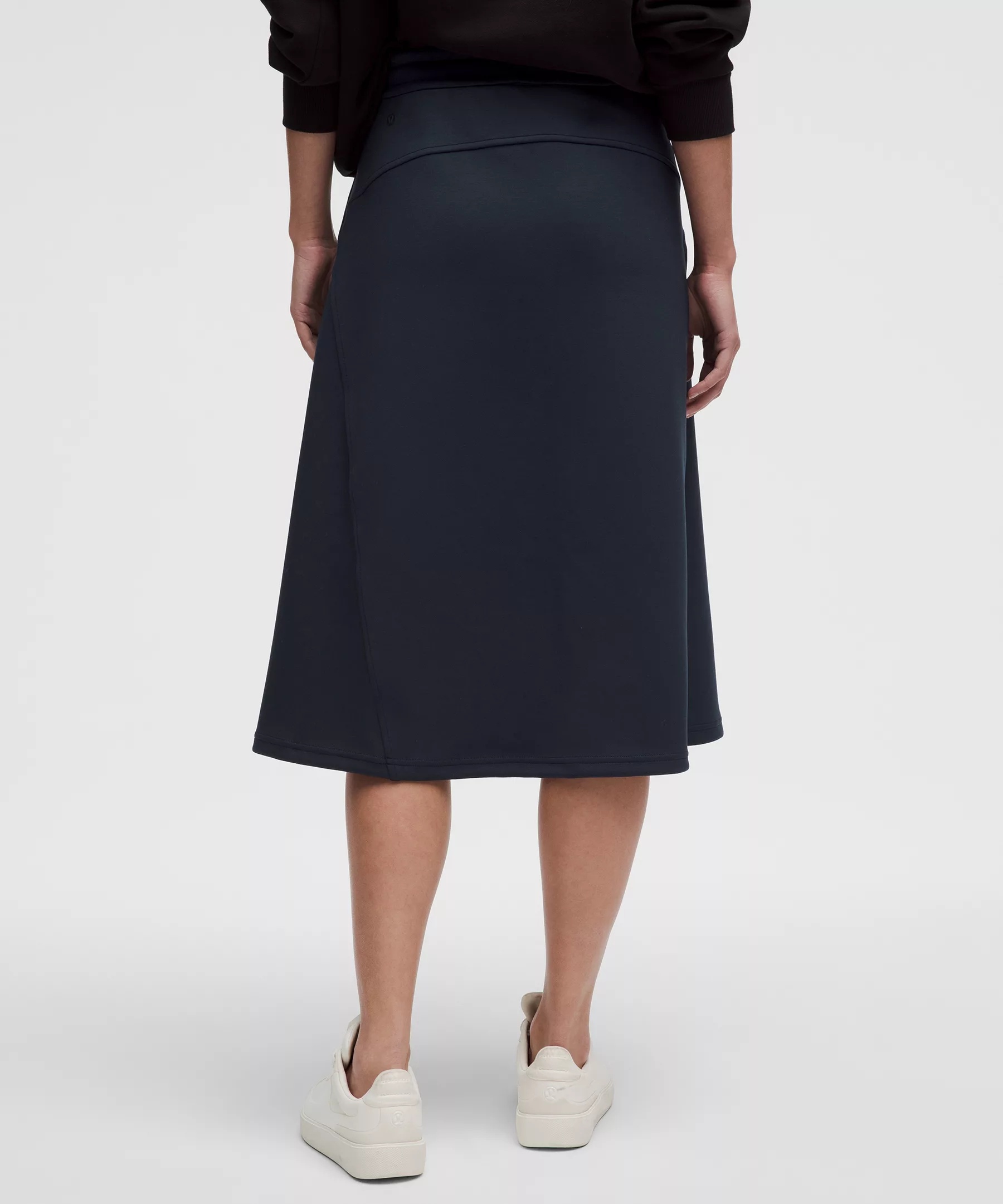 Modal-Blend High-Rise A-Line Midi Skirt - 3