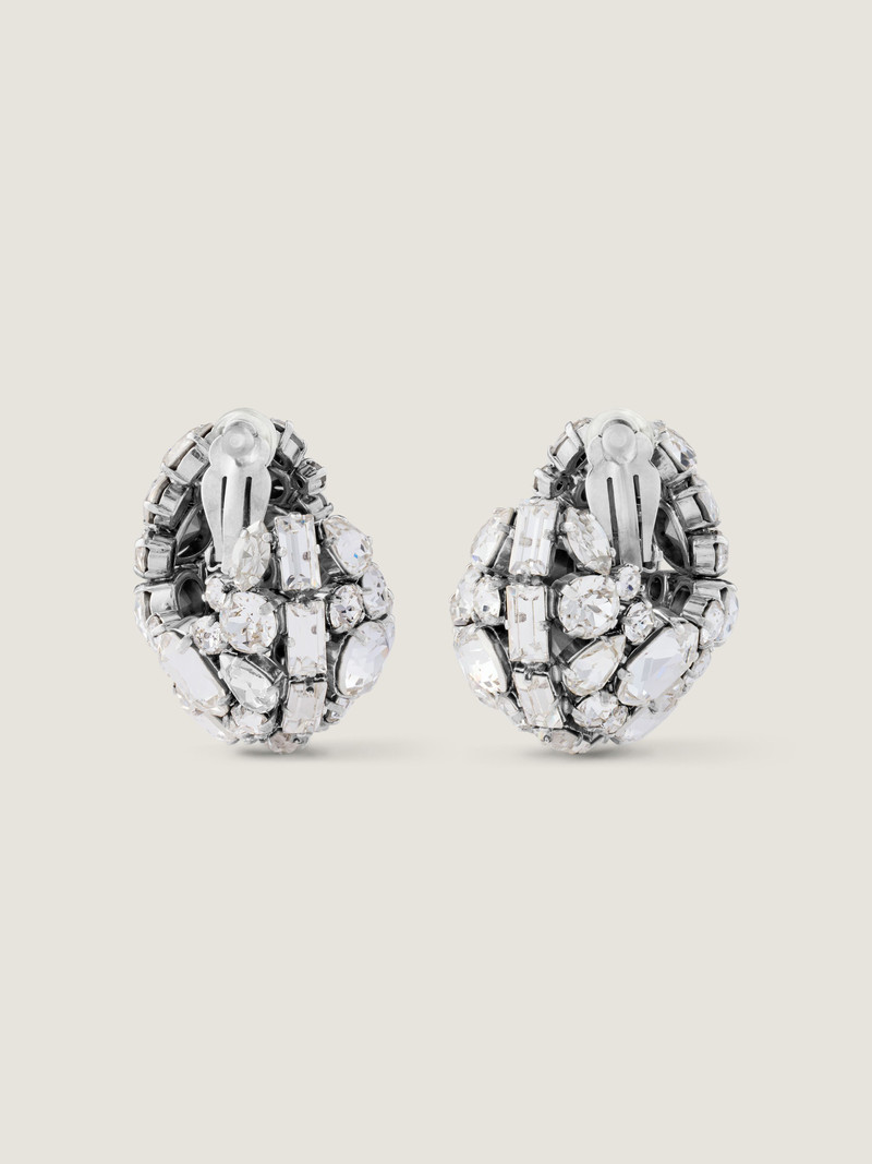 BOLD CRYSTALS CLIP EARRINGS IN METAL AND CRYSTALS 4