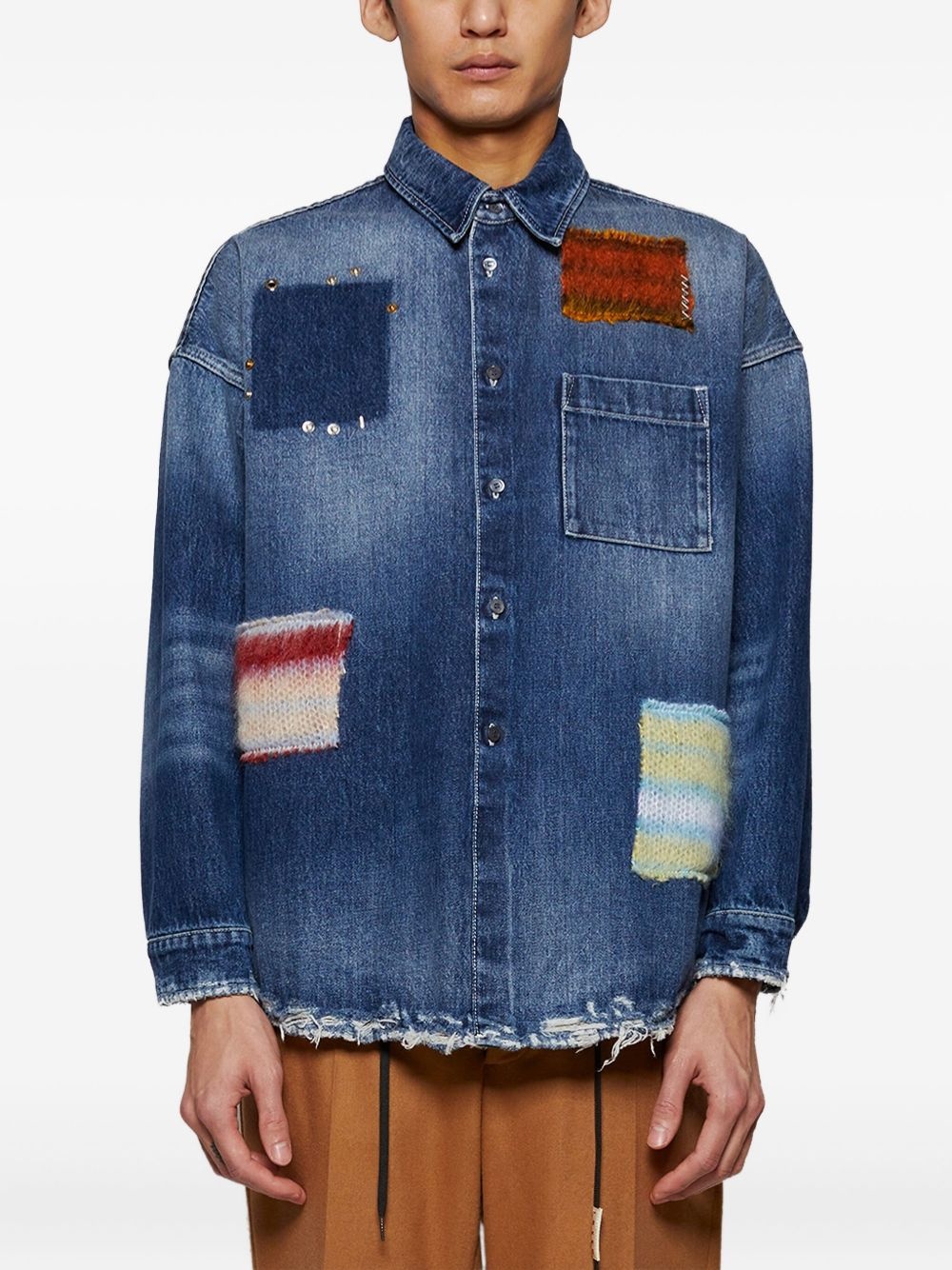 cotton-denim shirt - 4