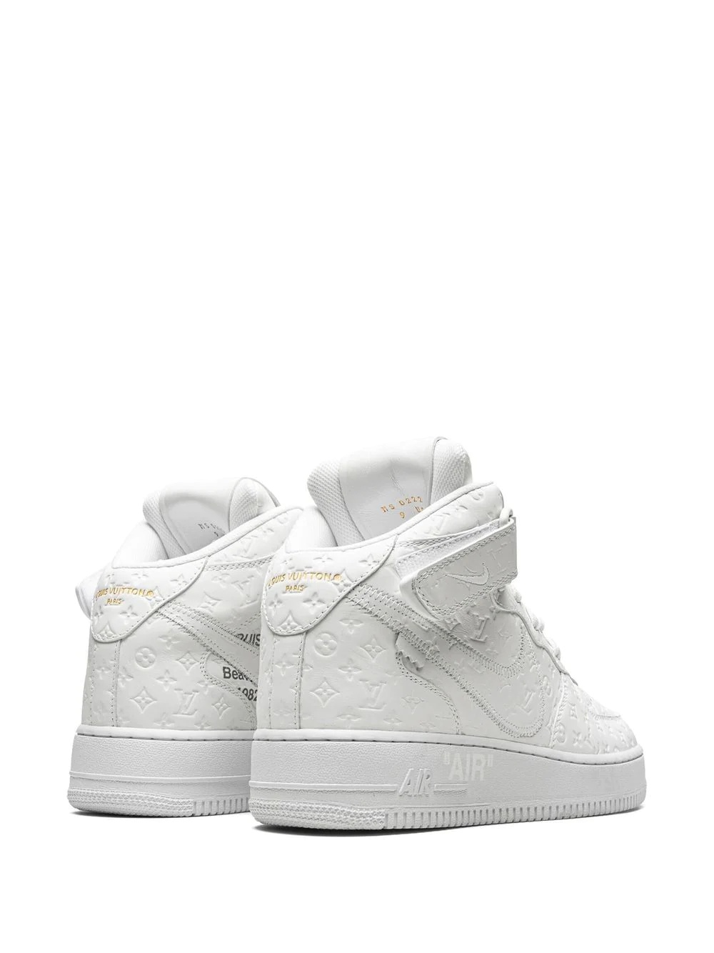 x Louis Vuitton x Virgil Abloh Air Force 1 Mid "White/White" sneakers - 3