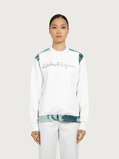 FERRAGAMO SWEATER WITH SILK INSERTS outlook