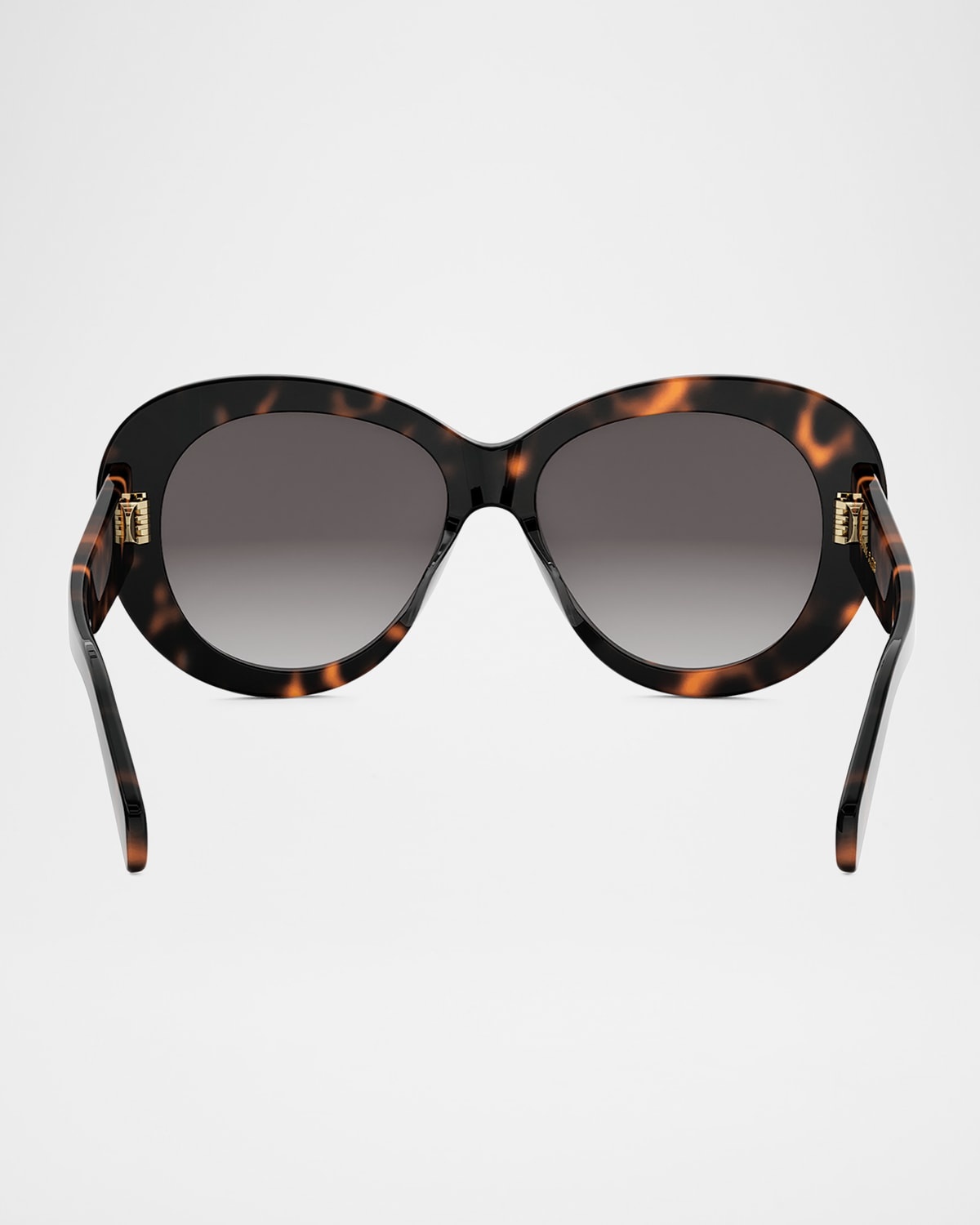 Triomphe Logo Oval Acetate Sunglasses - 6