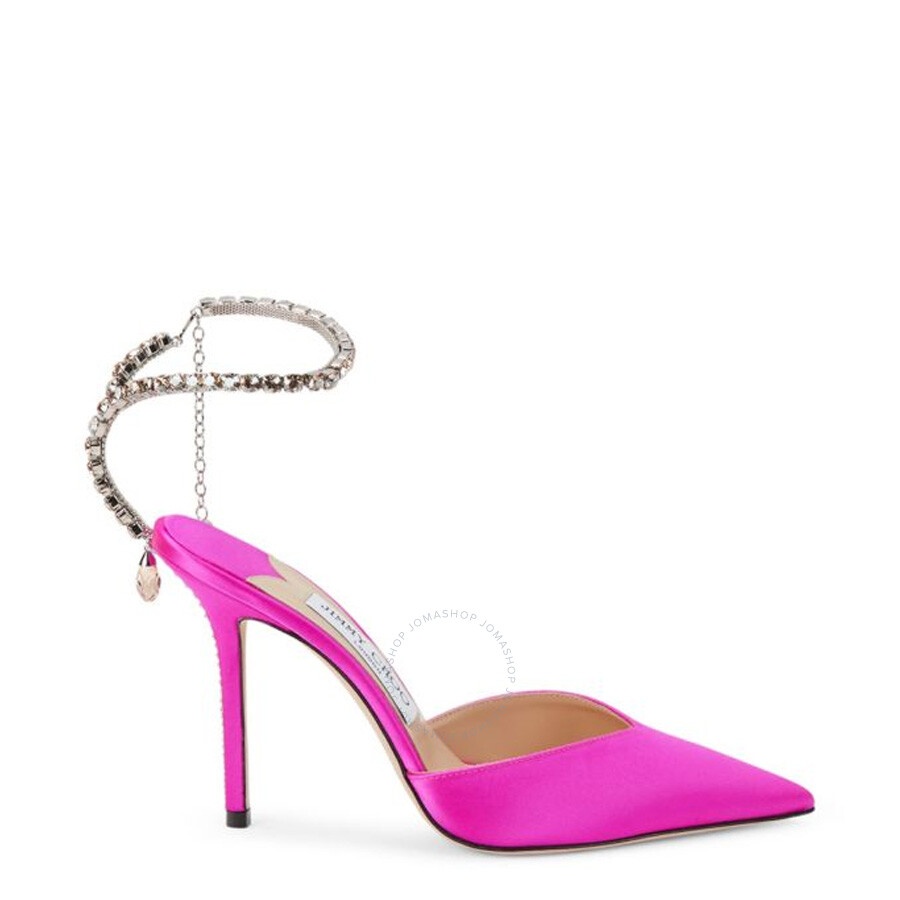 Jimmy Choo Saeda 100 mm Satin Heel - 1