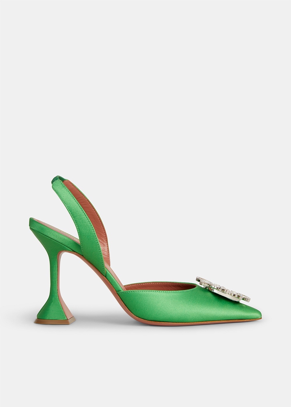 Shamrock Satin Begum Slingback - 1