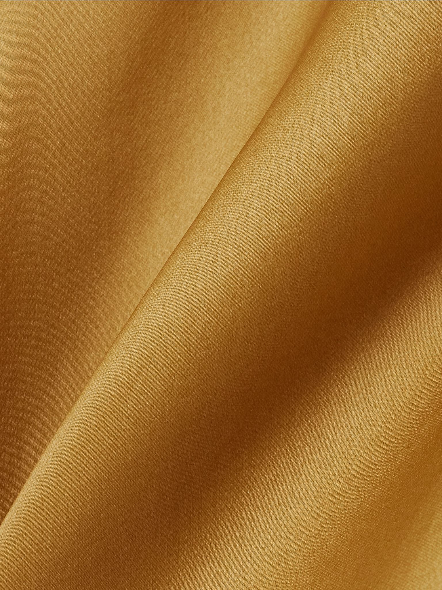 Darby silk-organza midi dress Mustard - 4