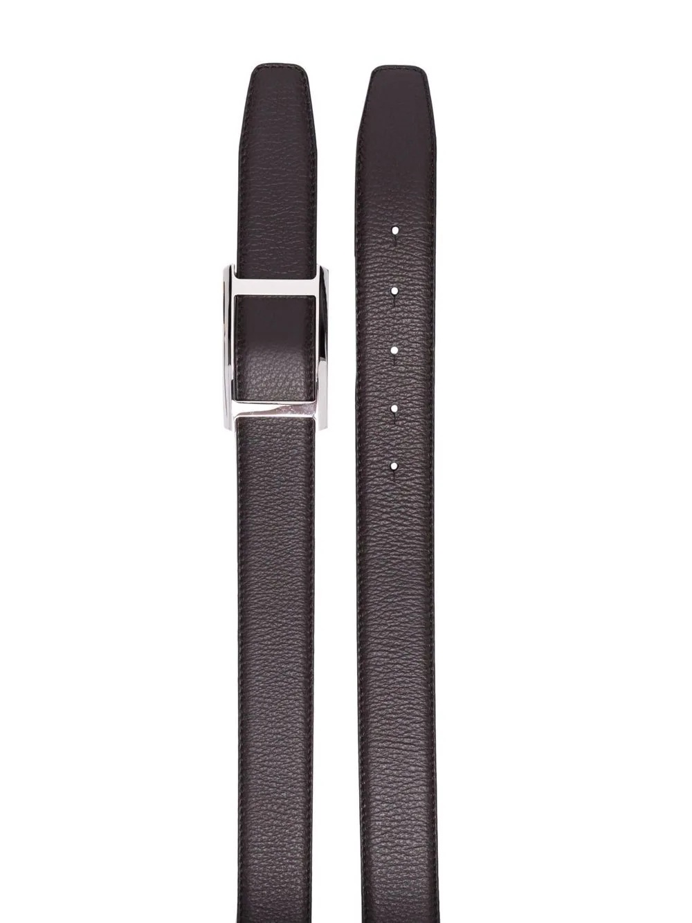 leather buckle belt - 2