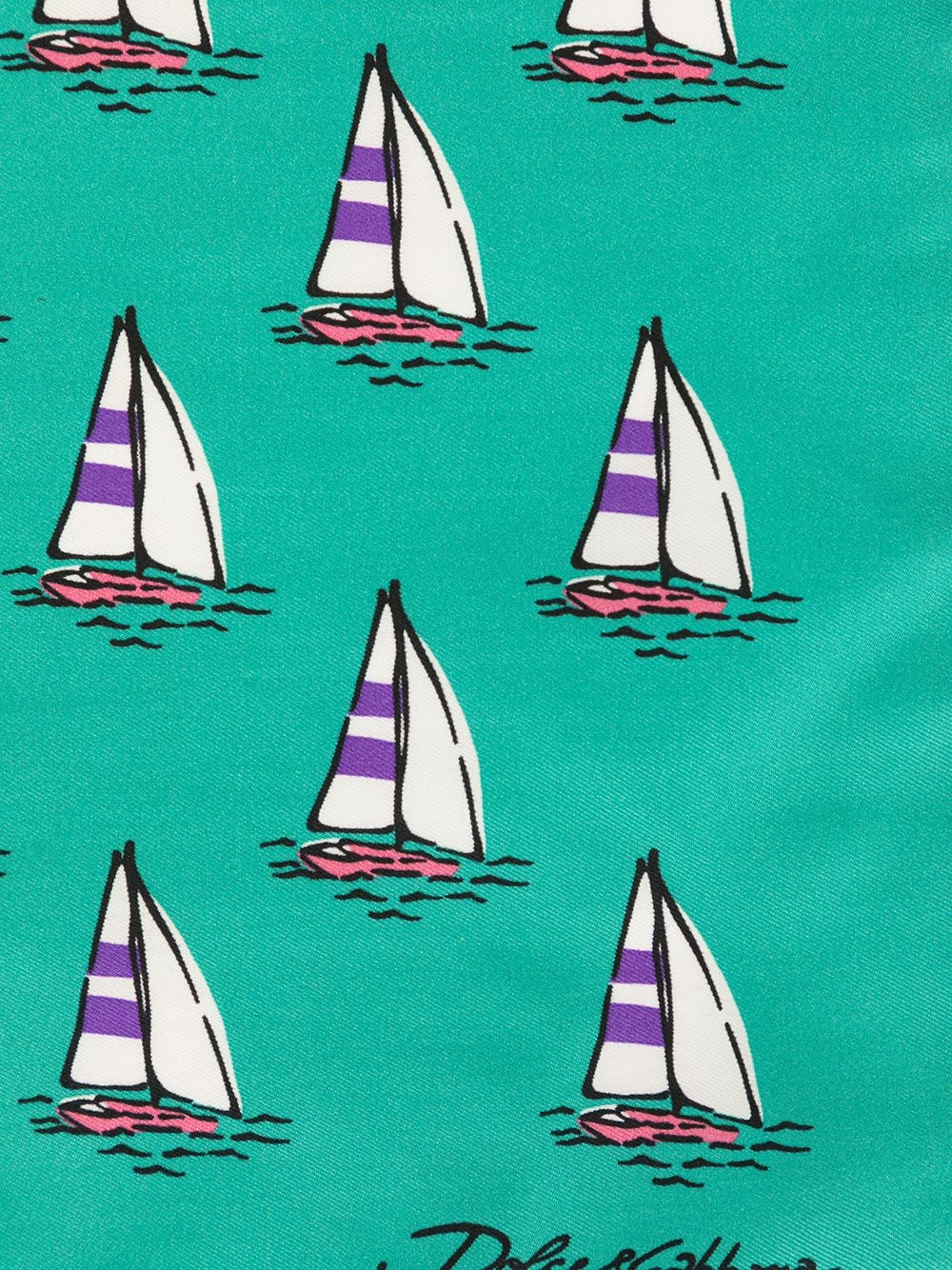 boat print pocket handkerchief - 3