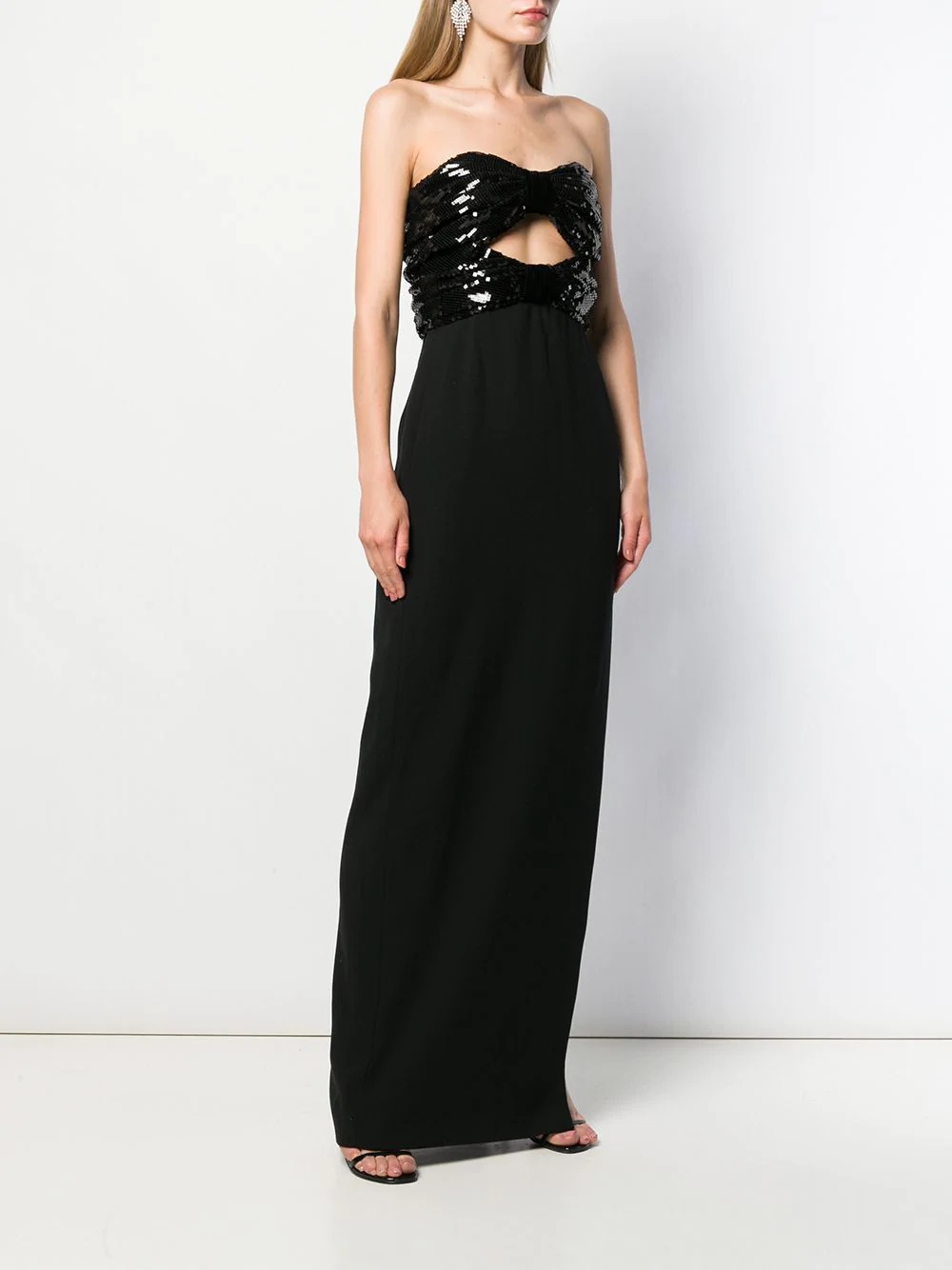 sequin-embellished evening gown - 3