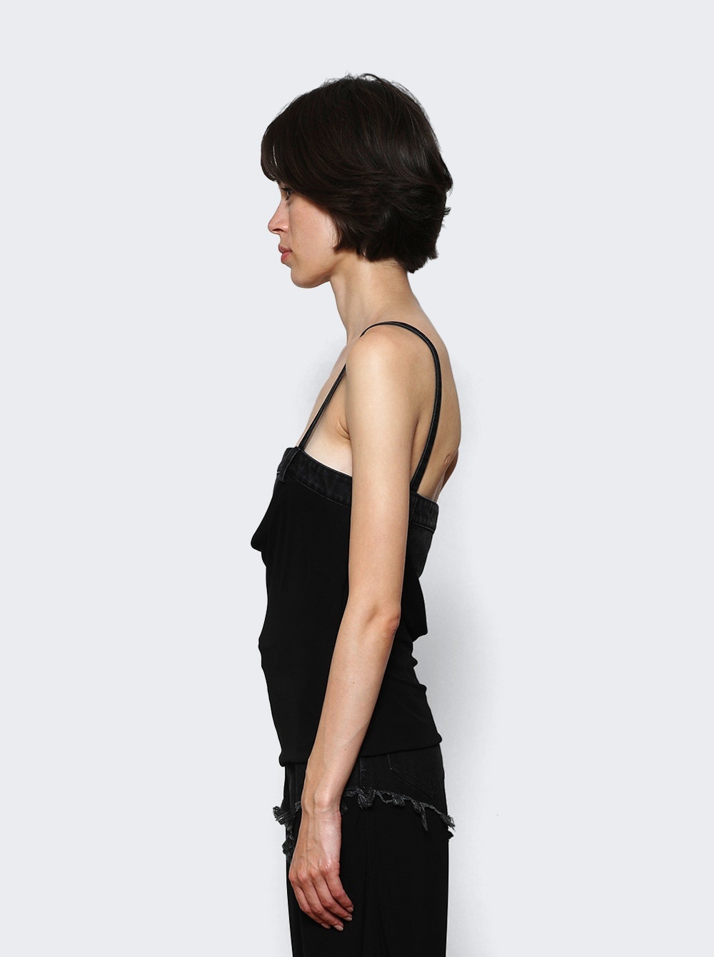 Draped Duo Bustier Black - 4