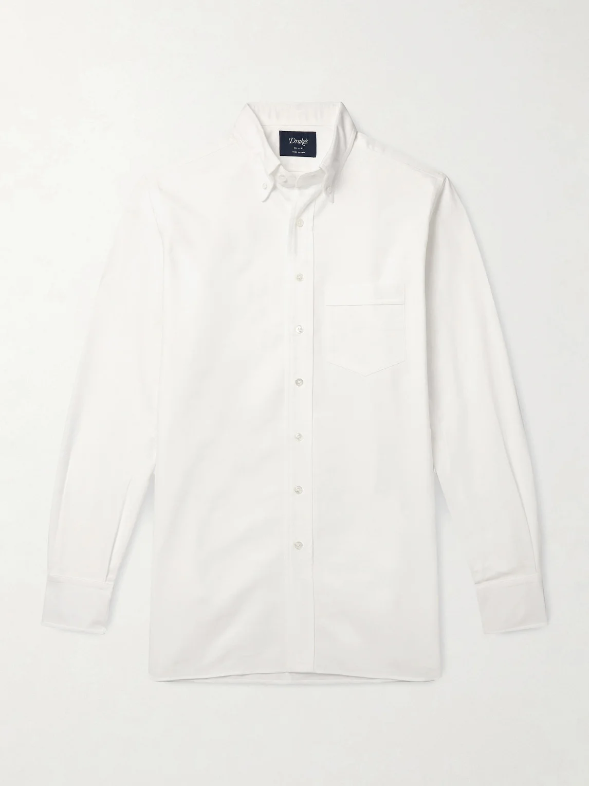 Button-Down Collar Cotton Oxford Shirt - 1