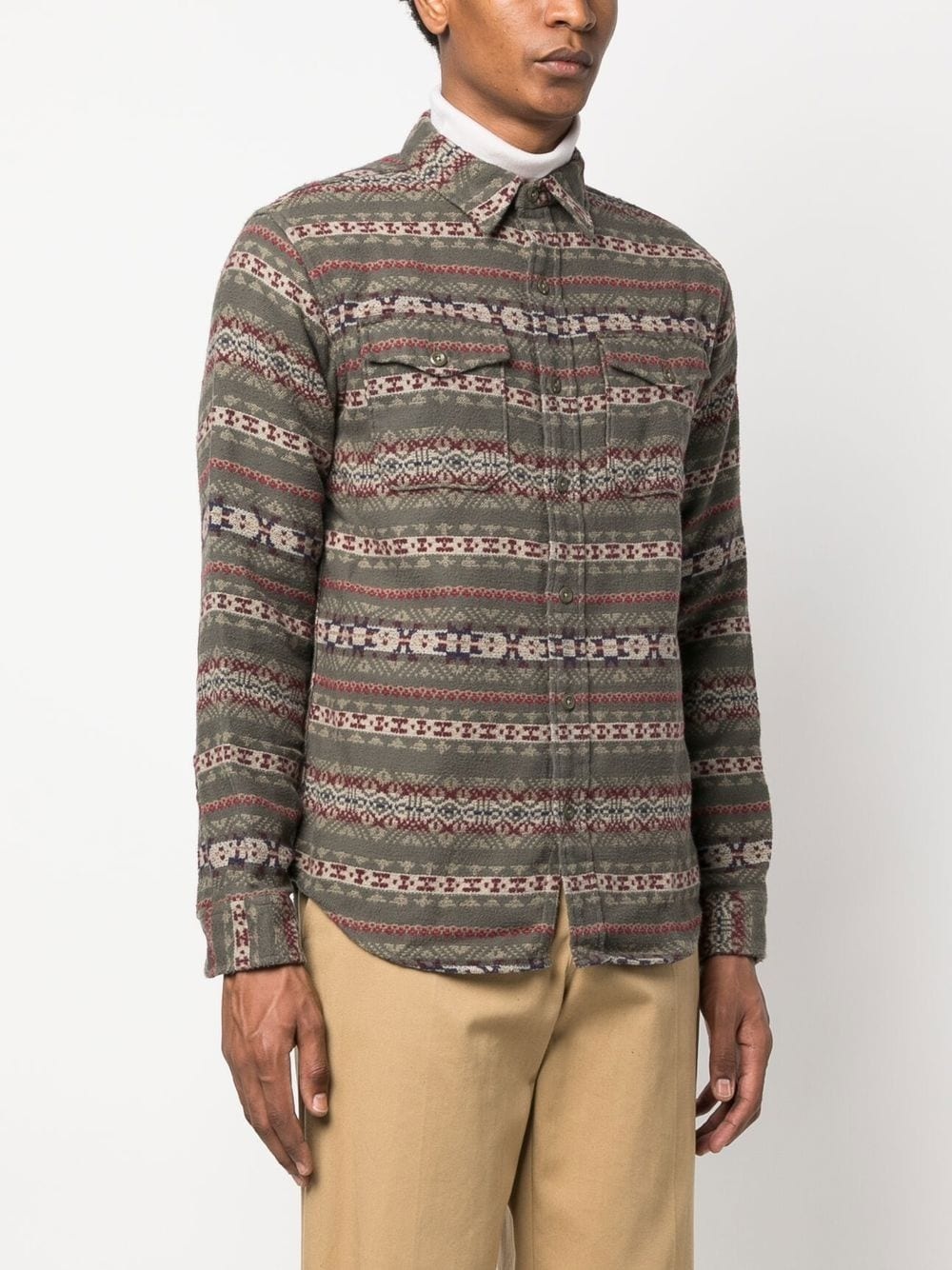 Melton long-sleeved shirt - 3