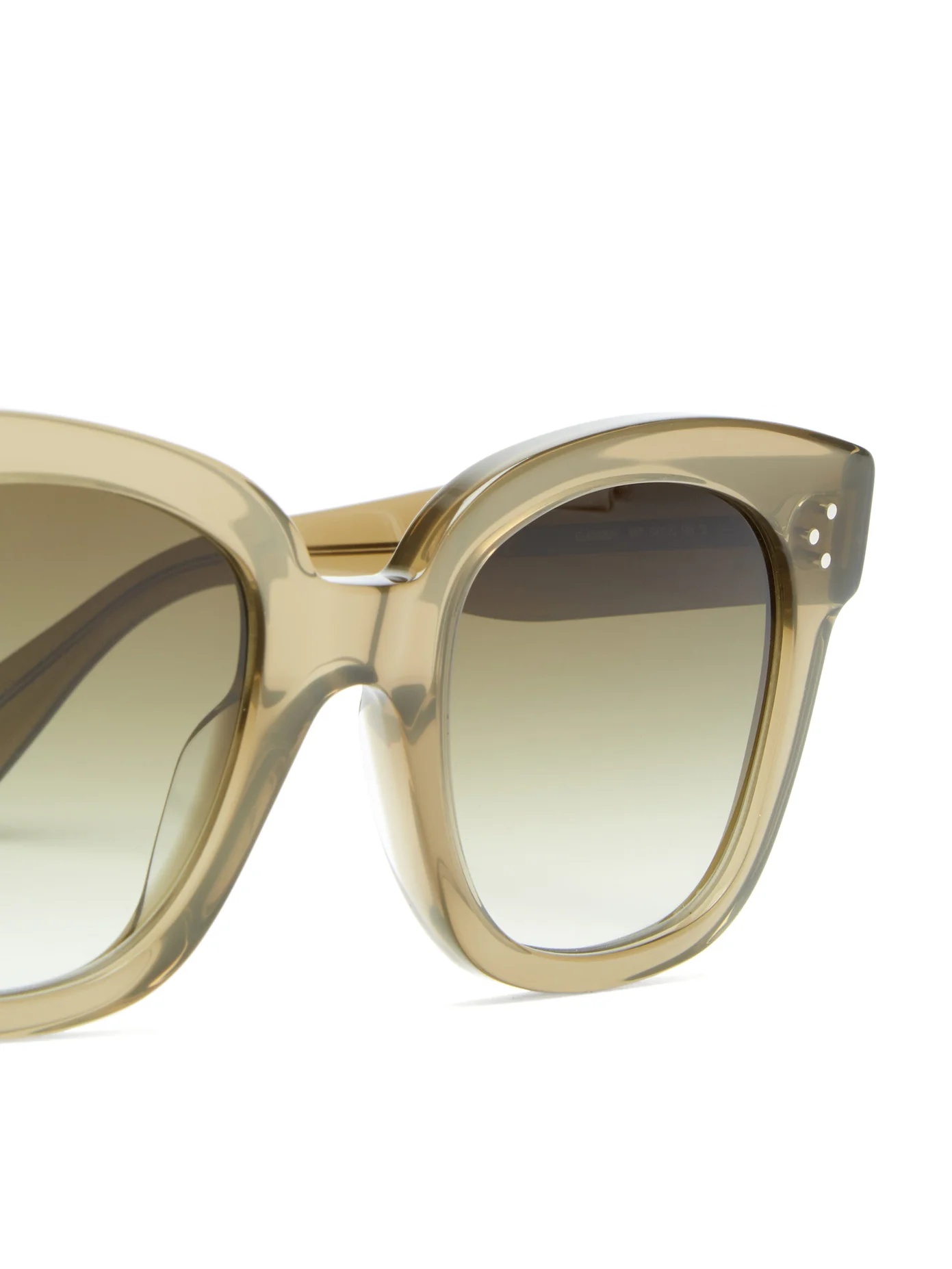 Oversized D-frame acetate and metal sunglasses - 6