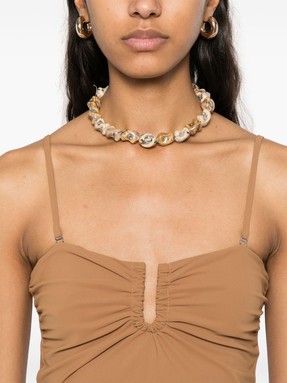 ruched-detail top - 5