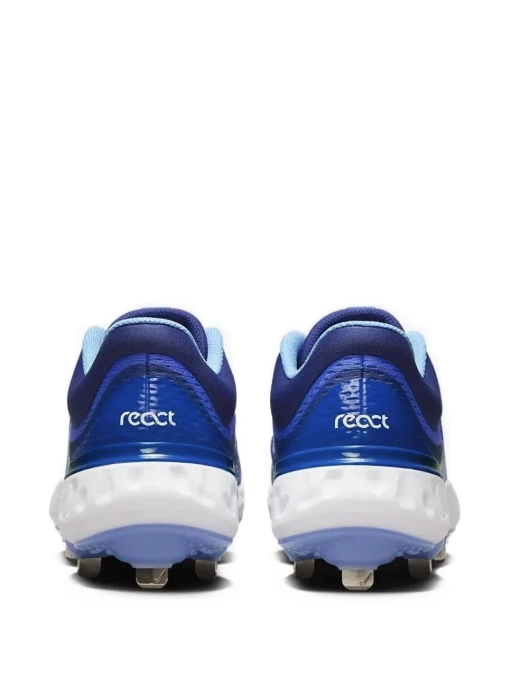 Alpha Huarache Elite 4 Low "Hyper Royal/White" cleats - 3