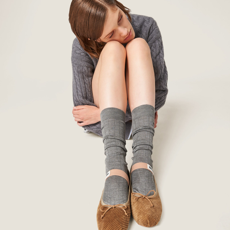 Corduroy ballerinas 6