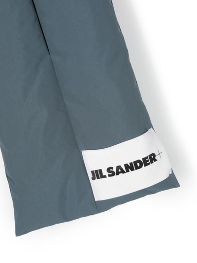 Jil Sander logo-patch padded scarf outlook