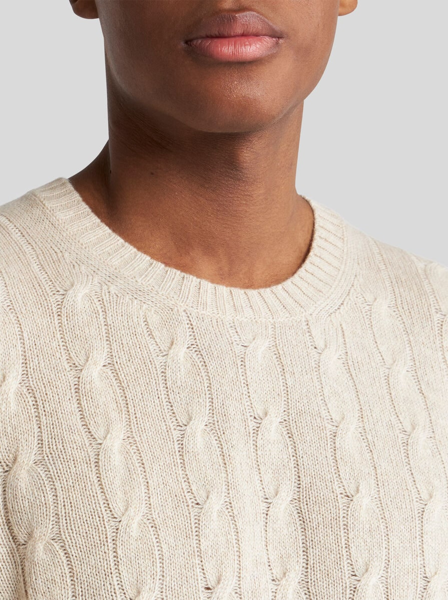 CABLE-KNIT CASHMERE SWEATER - 3