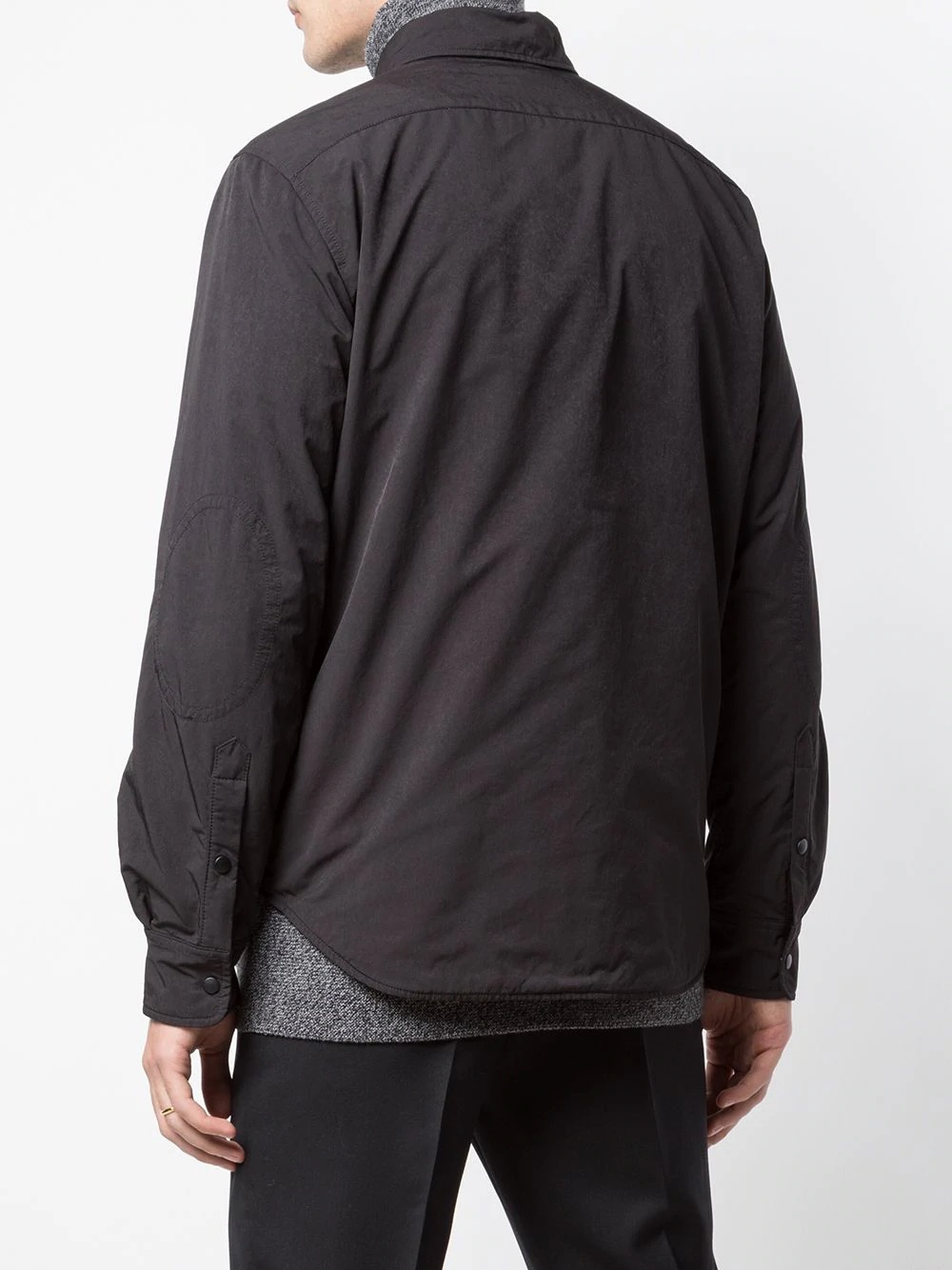 long sleeve wool-blend shirt - 7