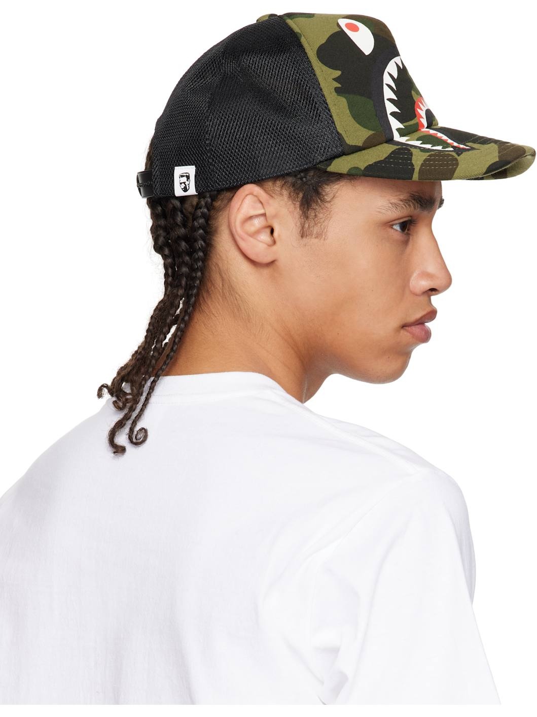 Green & Black 1st Camo Shark Mesh Cap - 3