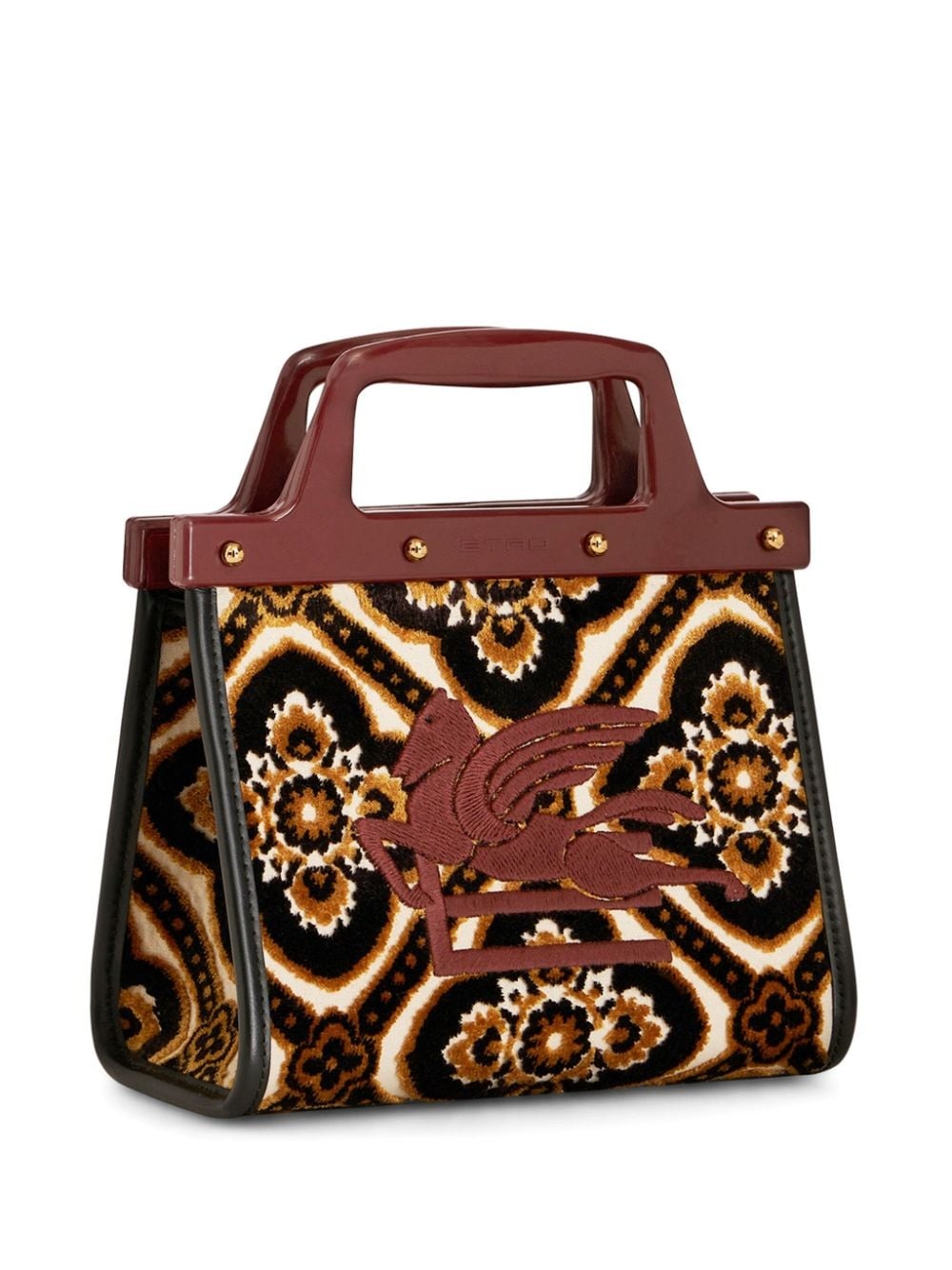 Jacquard Love Trotter Mini Bag In Black - ETRO - Russocapri