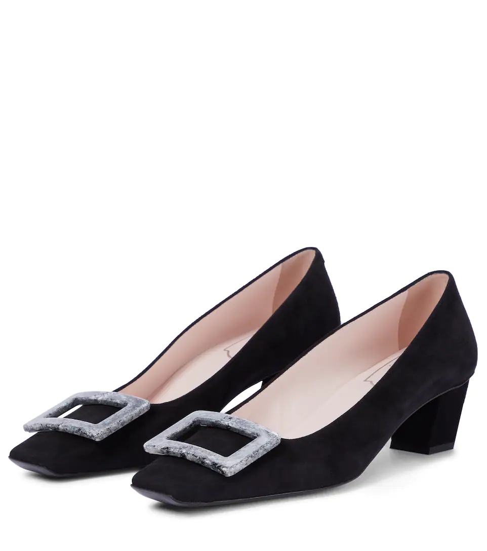 Belle Vivier 45 suede pumps - 5