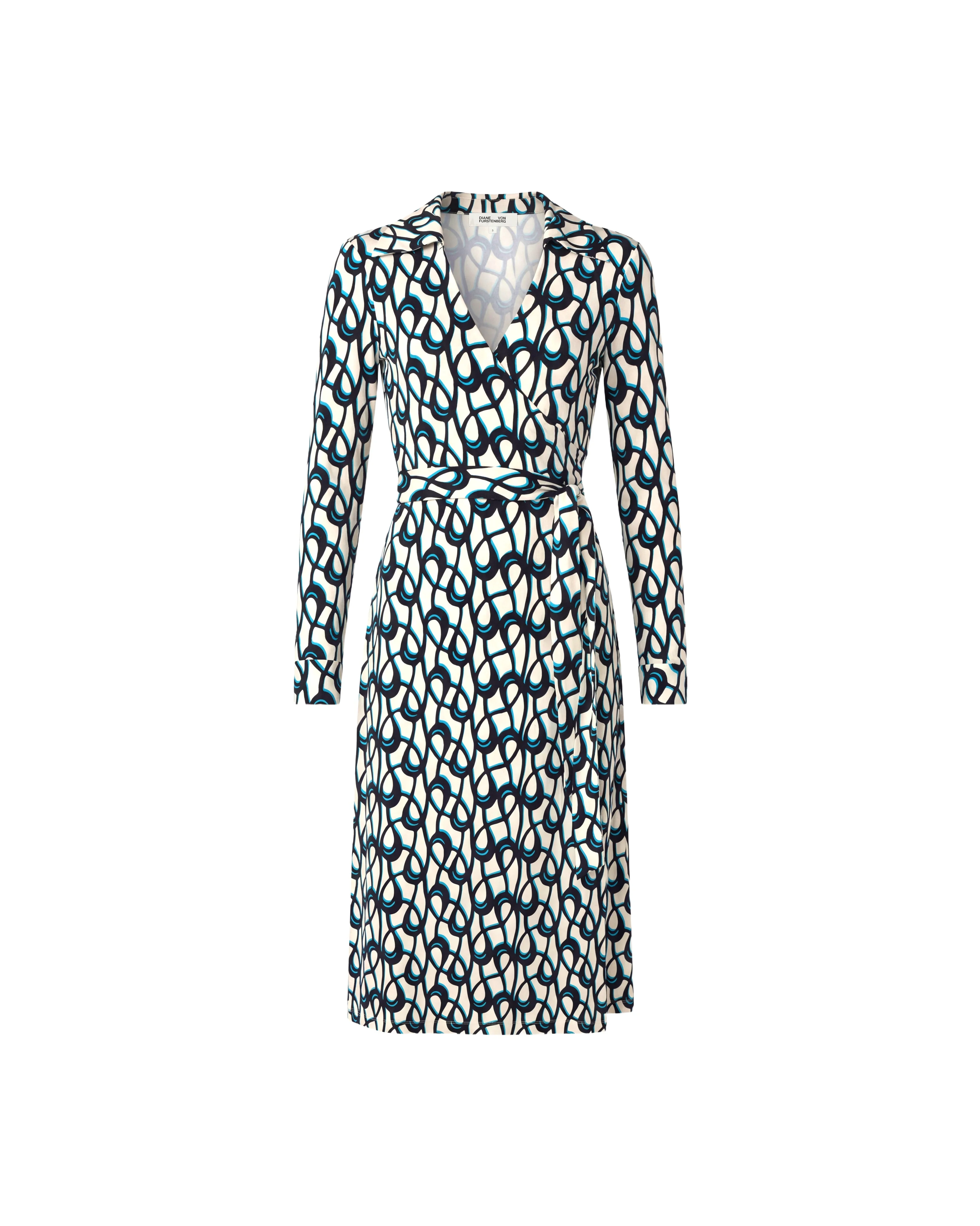 Abigail Silk Jersey Midi Wrap Dress - 1
