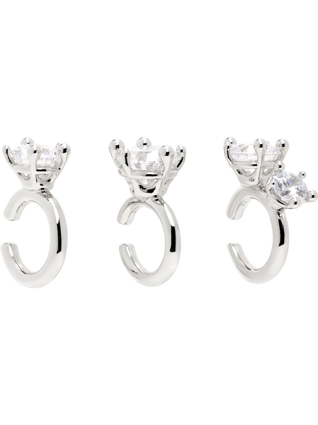 Silver Constellation Ear Cuff Set - 2