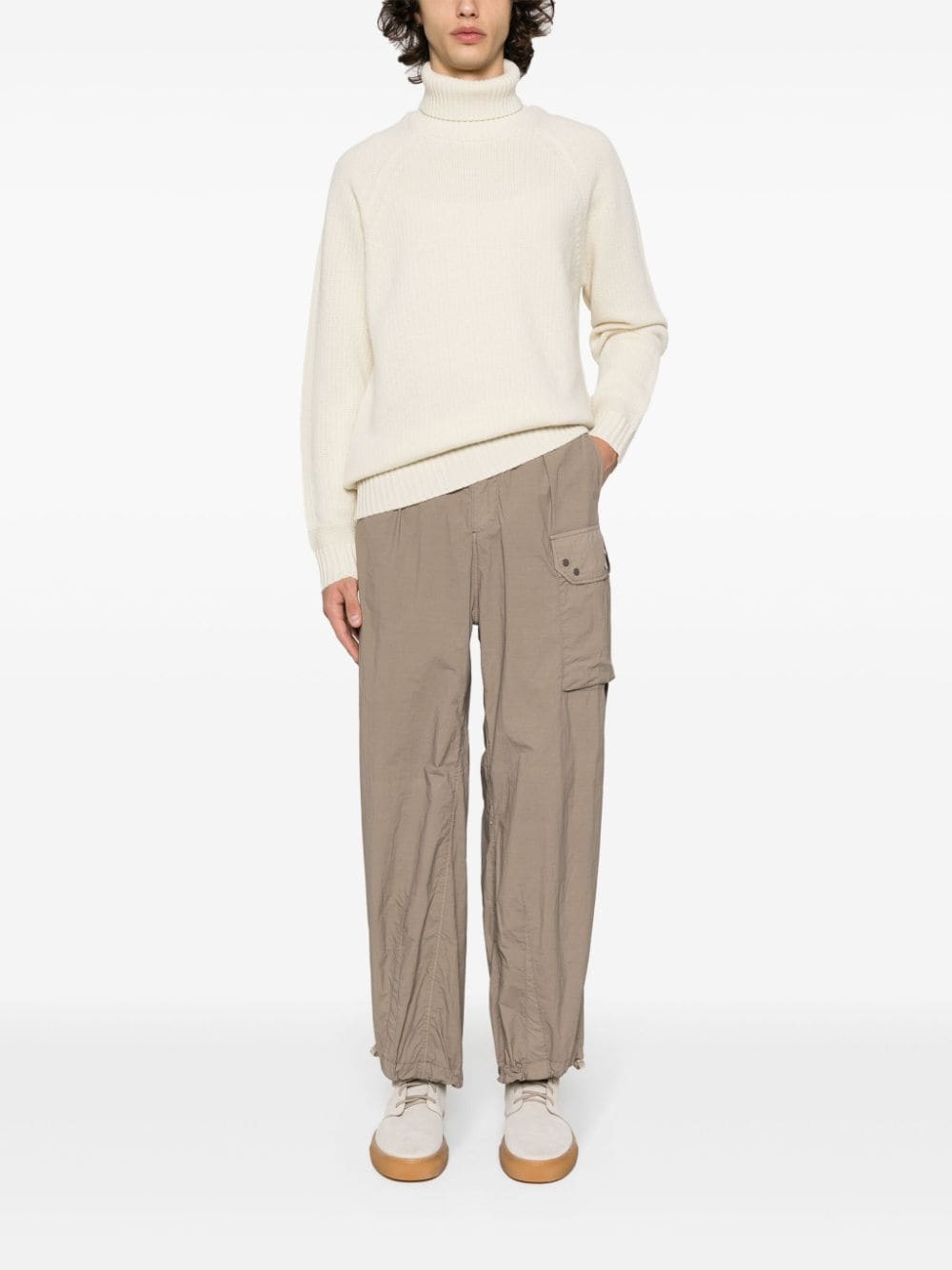 roll-neck wool jumper - 2