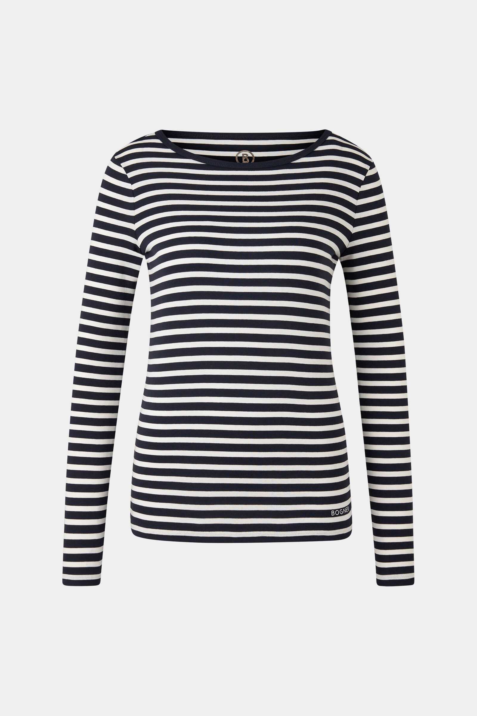 Louna longsleeve in Dark blue/white - 1