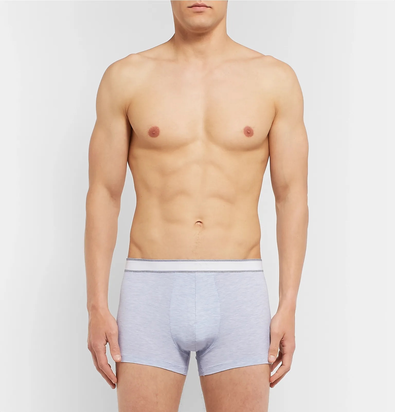 Ethan Mélange Stretch-Cotton Boxer Briefs - 2