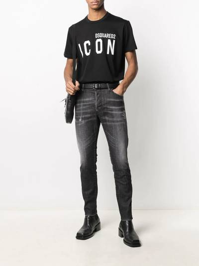 DSQUARED2 distressed slim-fit jeans outlook