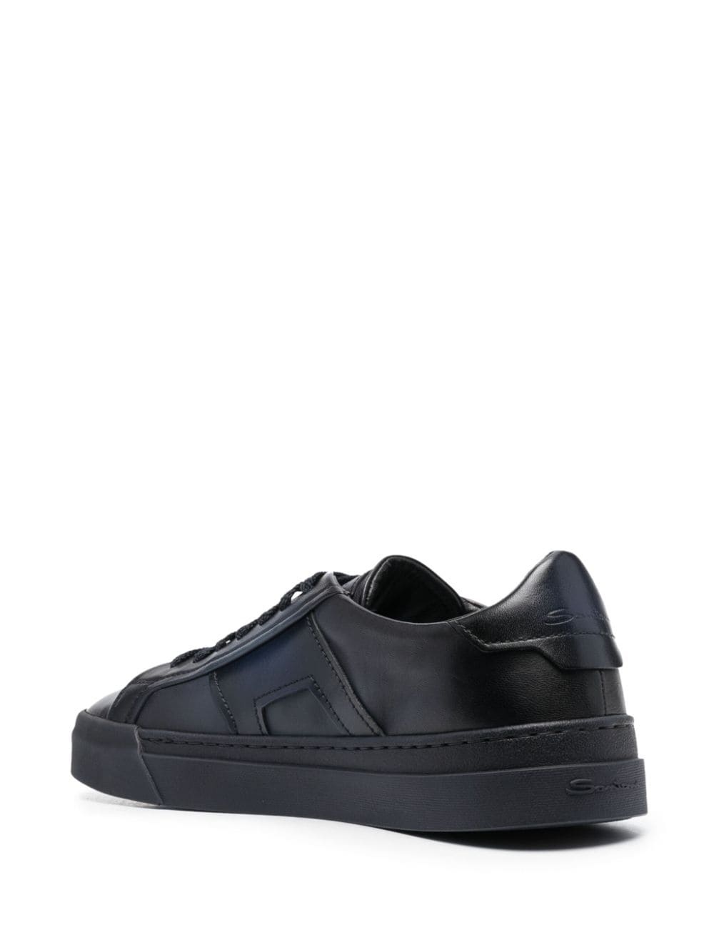 Double Buckle leather sneakers - 3